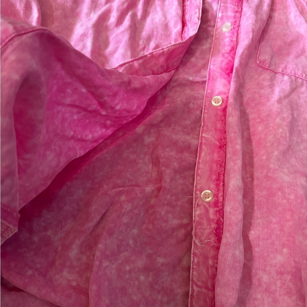Easel pink oversized Button-Up 👚 - Picture 3 of 5